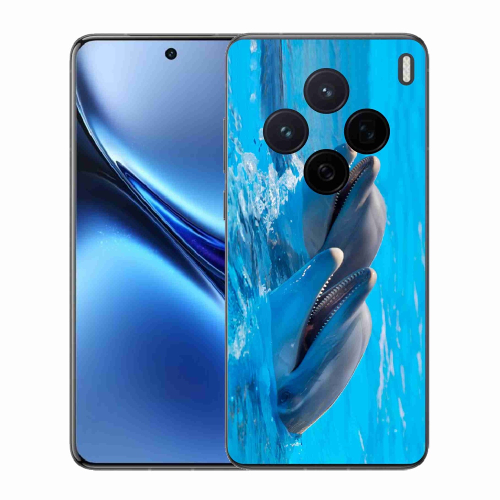 Zselés borítás mmCase a Vivo X200 5G készülékhez - delfinek