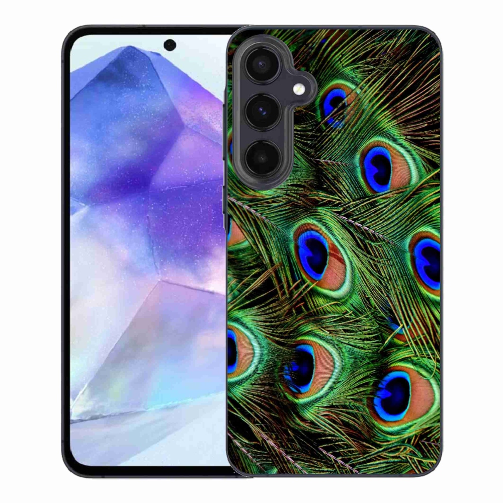 Zselés borítás mmCase Samsung Galaxy A55 5G - pávatoll