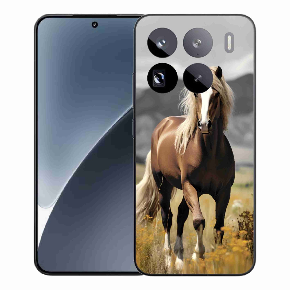 Zselés borítás mmCase a Xiaomi 15 Pro-hoz - barna ló 1