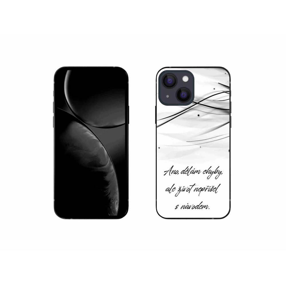 Gél borítás mmCase iPhone 13 mini 5.4 készülékhez - idézem fehér háttér