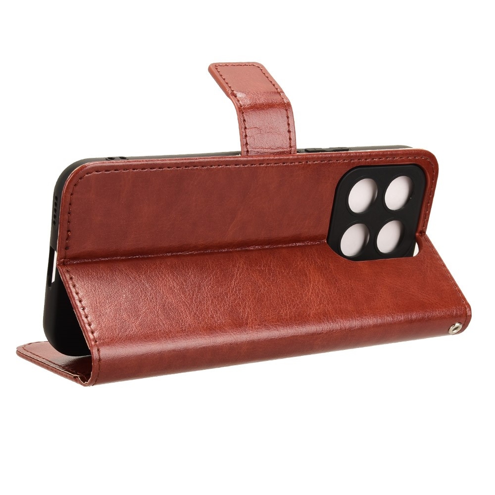 Őrült könyvtáska Honor X8b-hez - barna