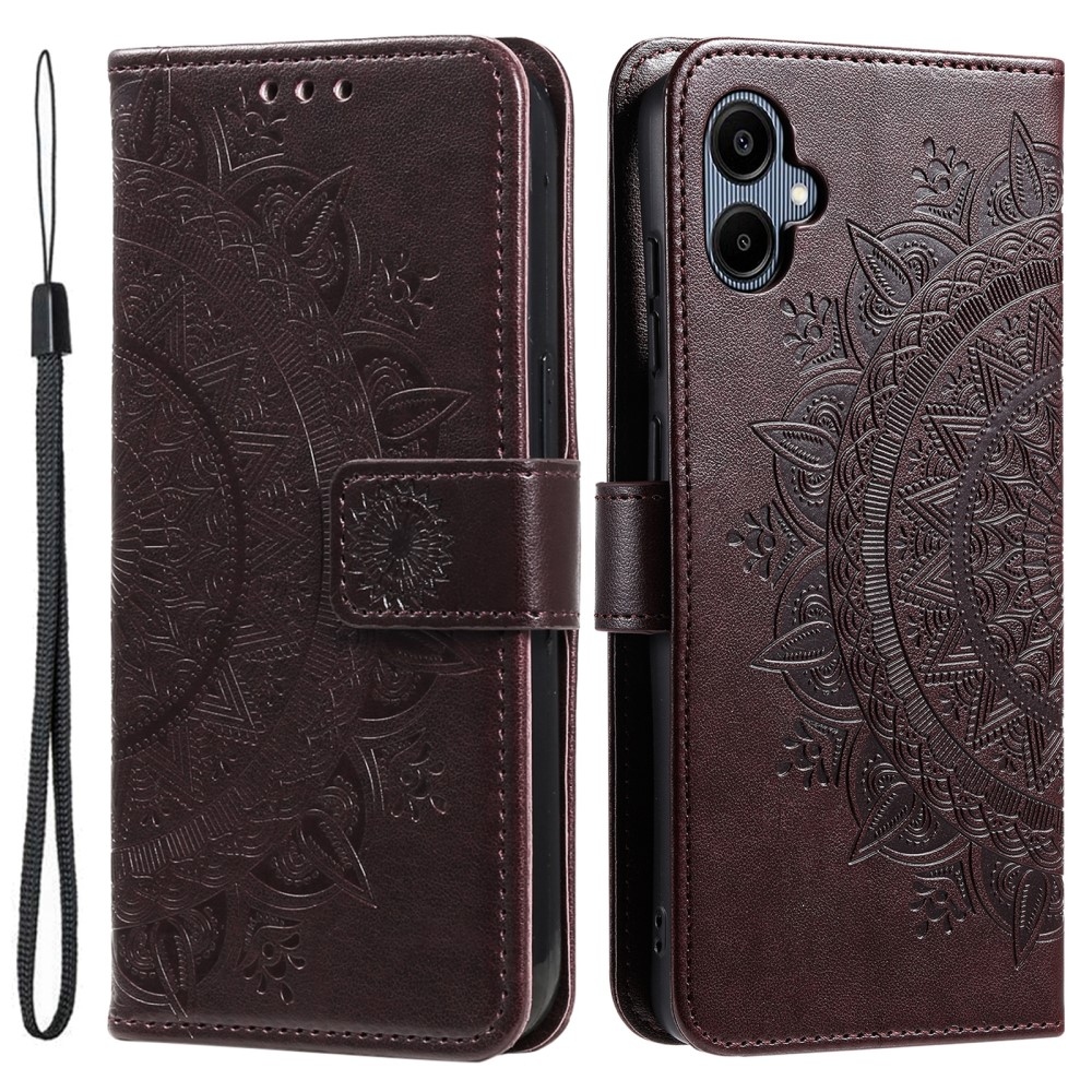 Mandala könyvtáska Samsung Galaxy A06 4G - barna