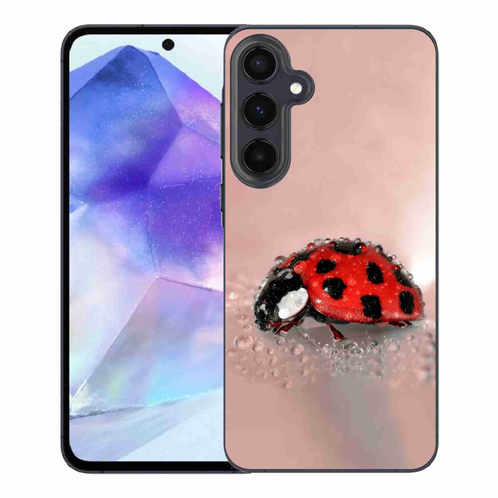 Zselés borítás mmCase Samsung Galaxy A55 5G - katicabogárhoz