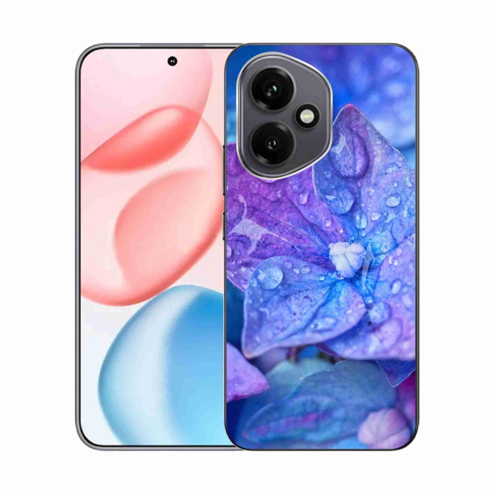 Zselés borító mmCase a Honor 400-hoz - lila virág