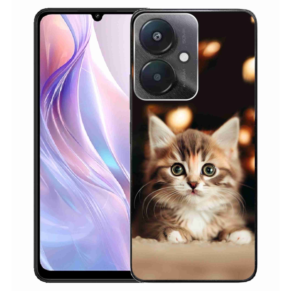 Gél borító mmCase a Xiaomi Redmi 13C 5G számára - aranyos cica 2