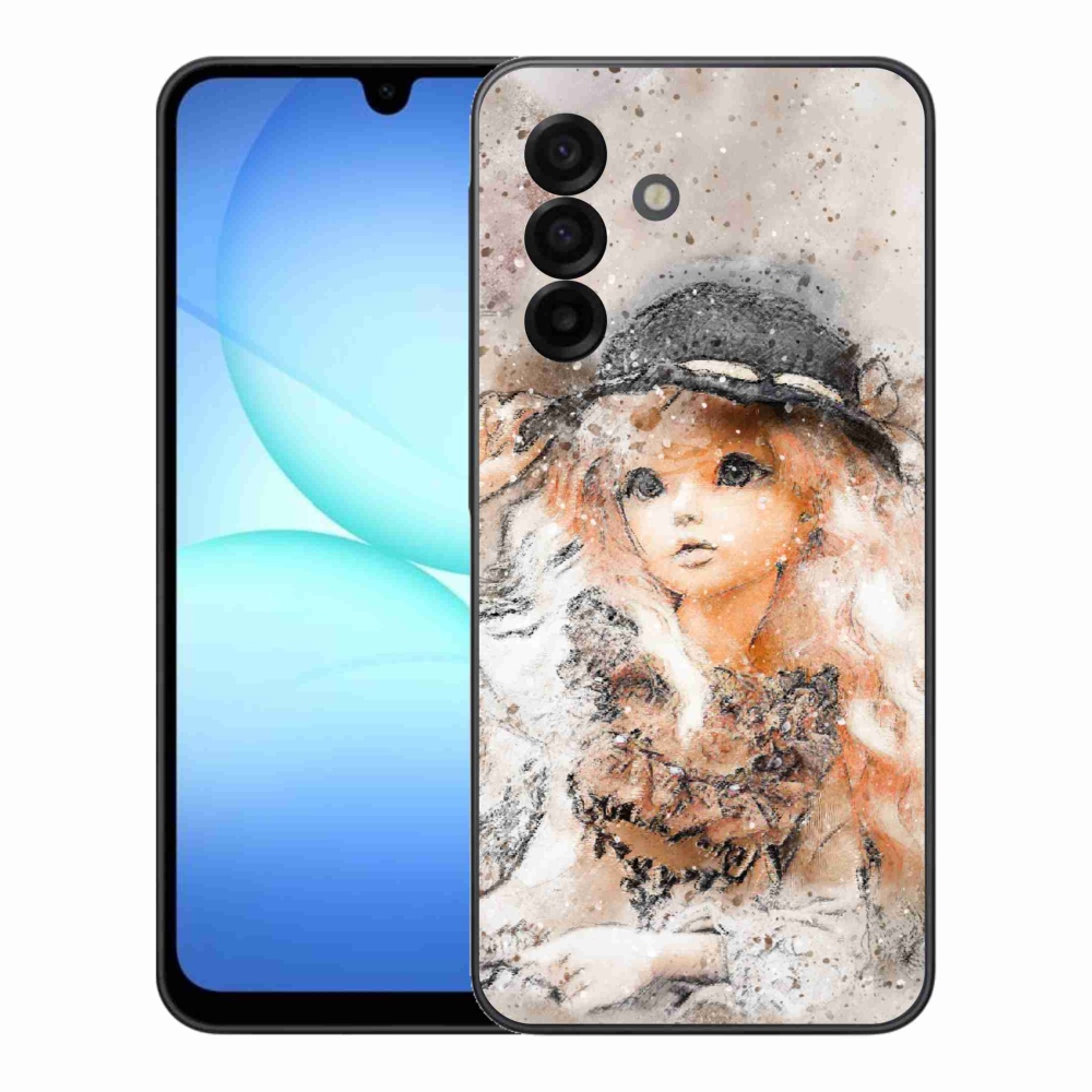 Gél borítás mmCase Samsung Galaxy A17 4G/5G - kalapos lányhoz