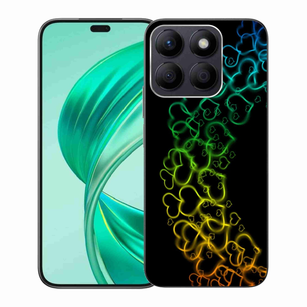 Zselés borítás mmCase a Honor X8b készülékhez - színes szívek