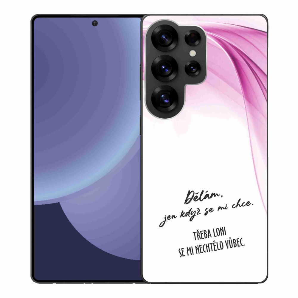 Gél borító mmCase Samsung Galaxy S25 Ultra készülékhez - vicces szöveg 12 fehér háttér