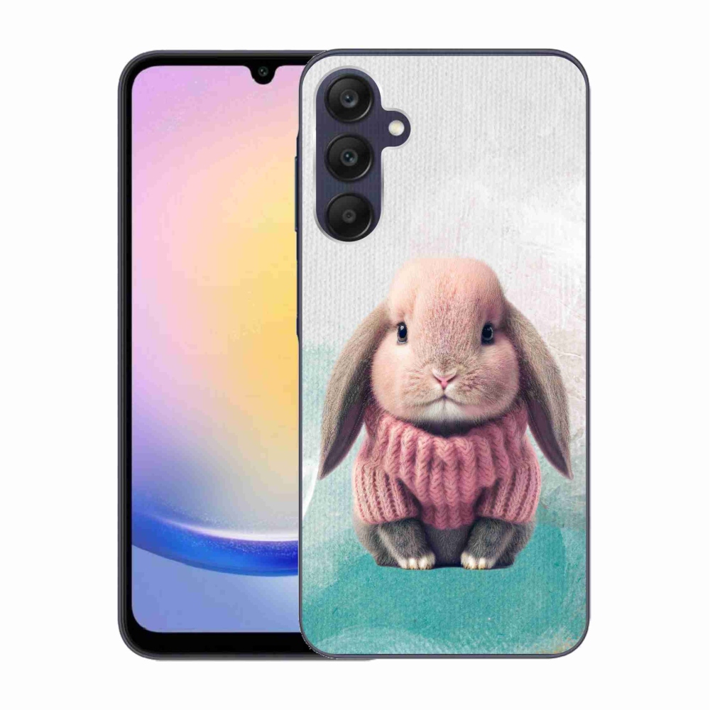Zselés borítás mmCase Samsung Galaxy A25 5G - nyúl pulóverben