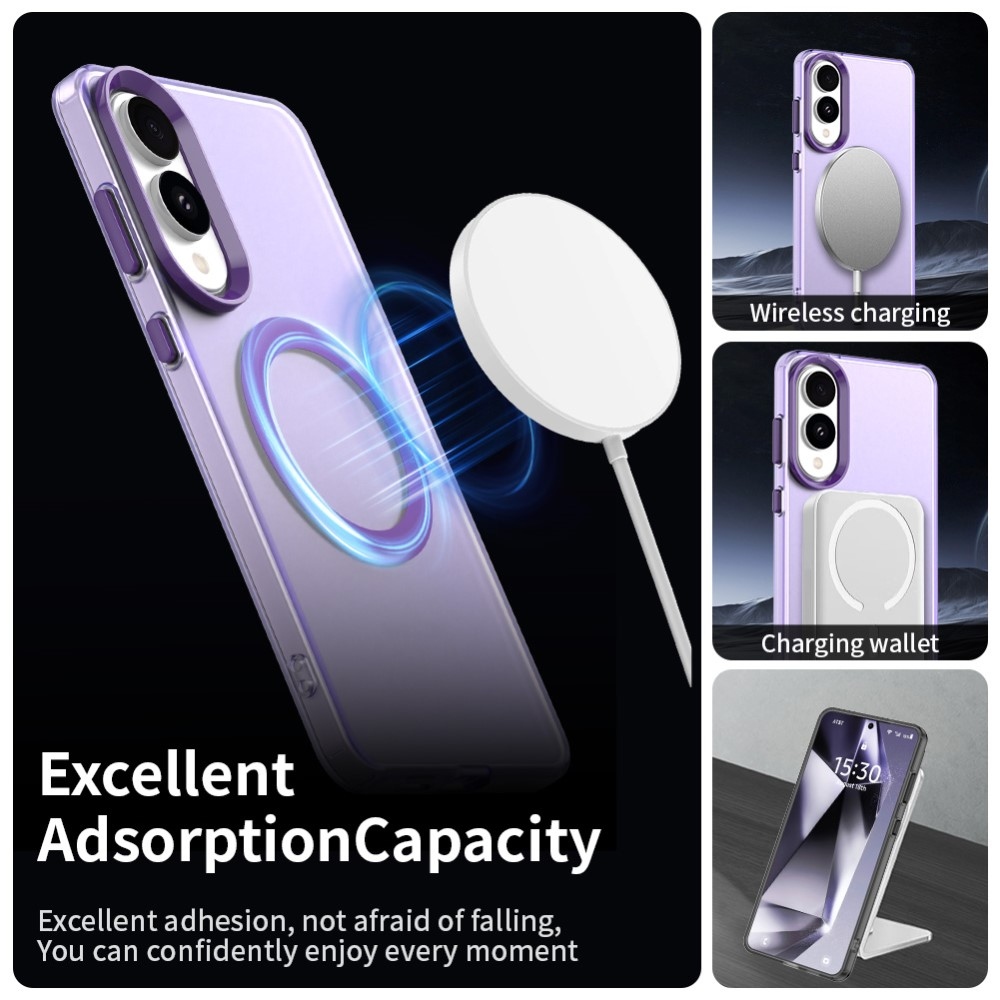 Candy zselés tok MagSafe-val Samsung Galaxy S25 Edge-re - lila