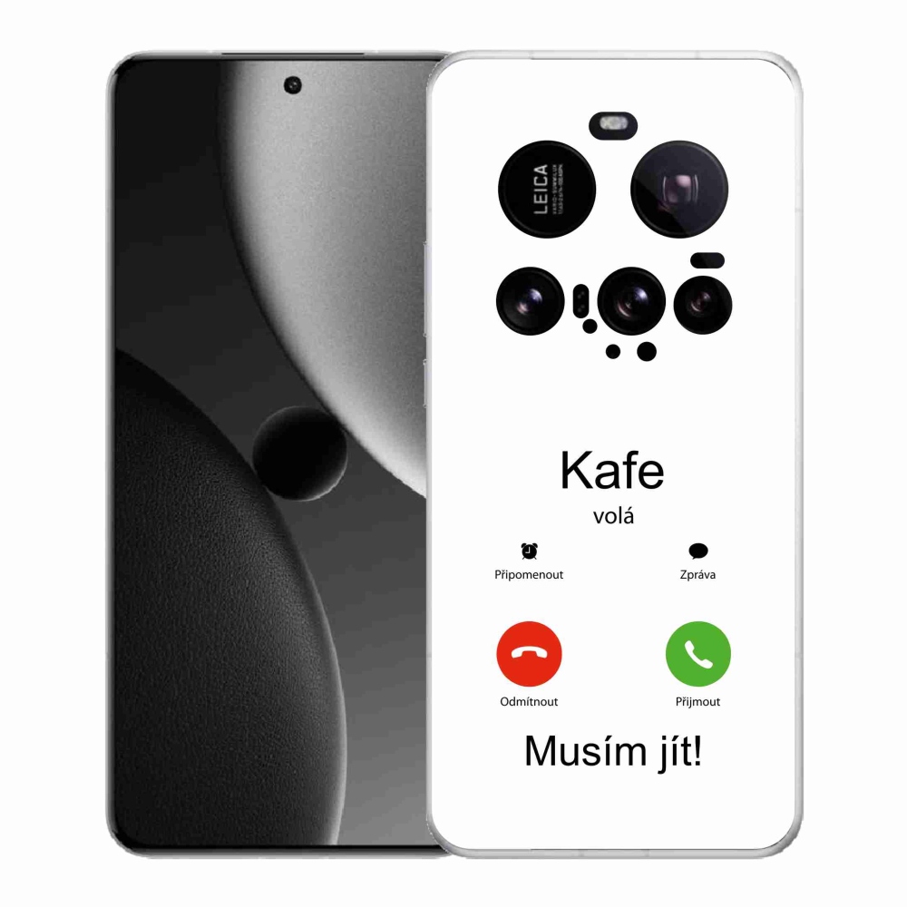 Gél borító mmCase a Xiaomi 15 Ultra - kávé hívások fehér háttérrel