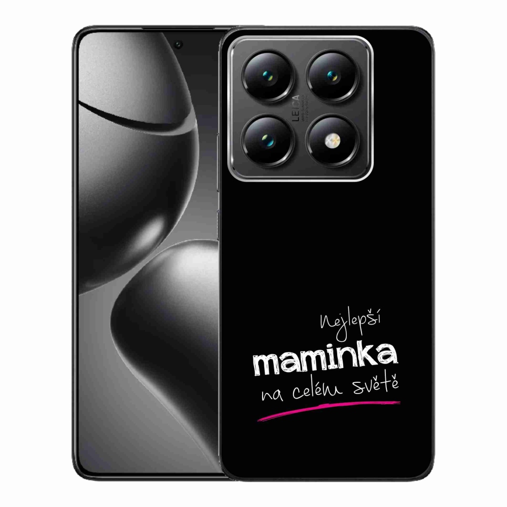 Gél borító mmCase a Xiaomi 14T Pro - legjobb anya 4 fekete háttérrel
