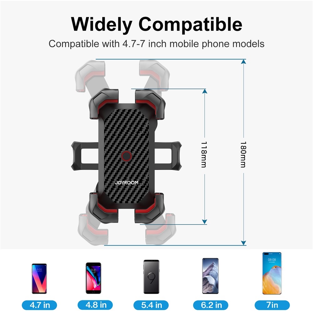 Joyroom Univerzális Kerékpár Telefontartó Kormányra - Fekete