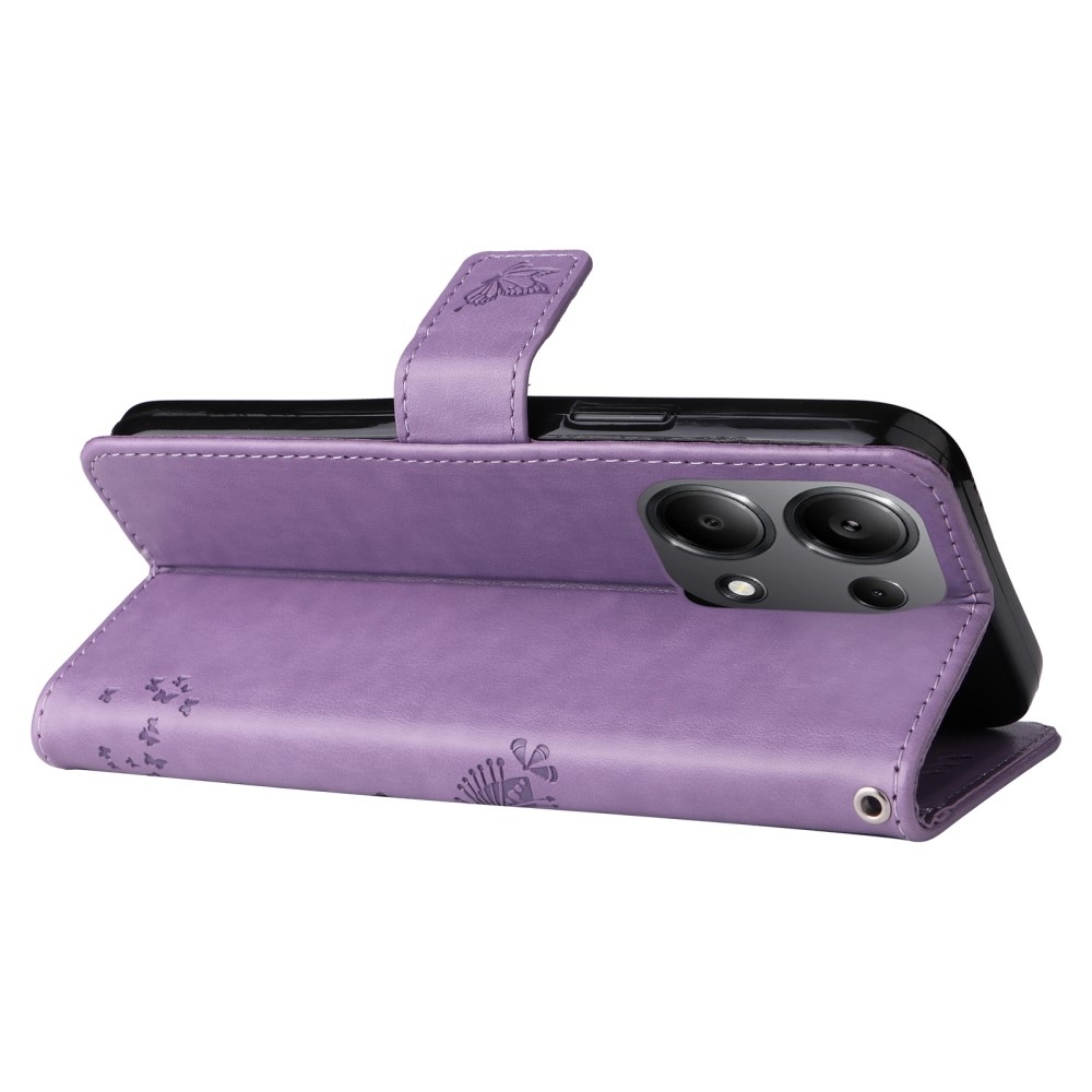 Fák könyv tokja Xiaomi Redmi Note 13 Pro 4G/Poco M6 Pro - világos lila