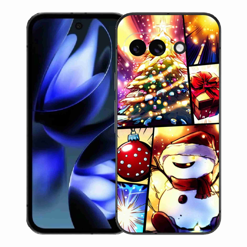 Gél borítás mmCase a Google Pixel 9a készülékhez - karácsonyi motívumok 1