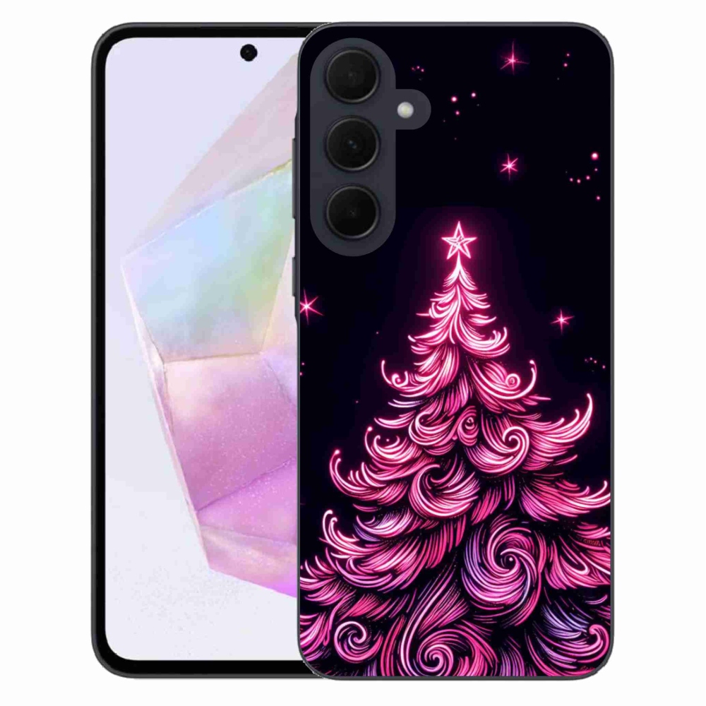 Gél borítás mmCase Samsung Galaxy A35 5G - neon karácsonyfa 2