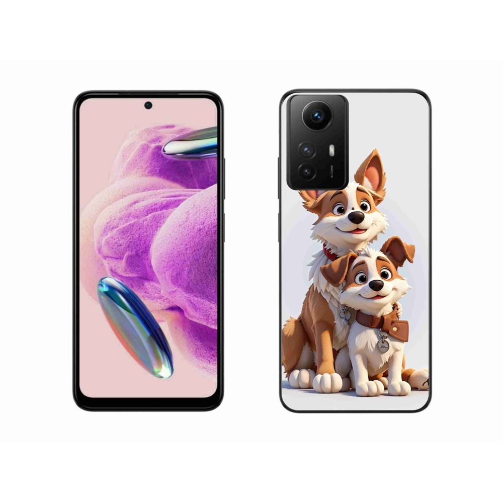 Gél borító mmCase a Xiaomi Redmi Note 12S-hez - rajzoló kutyákhoz