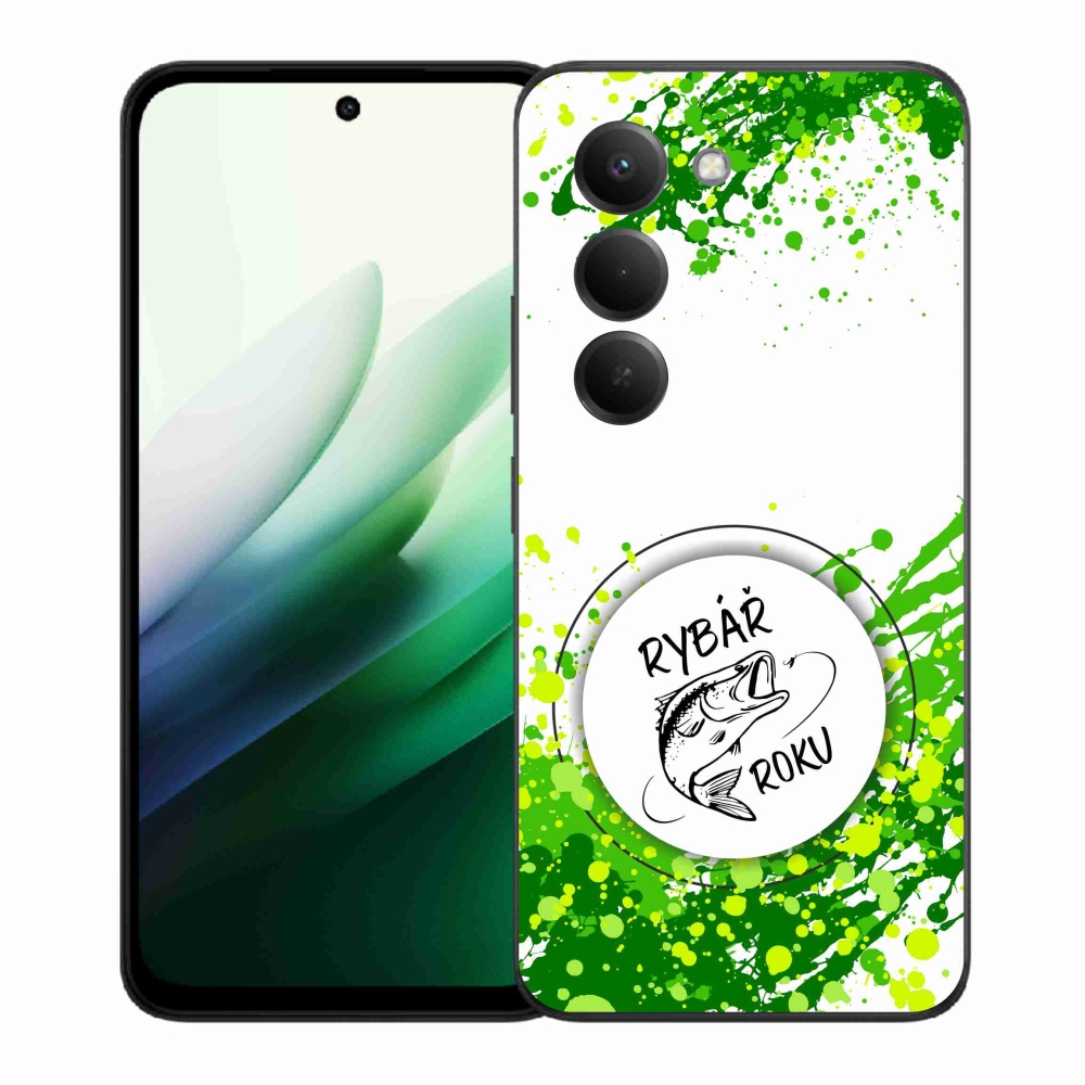 Gél borító mmCase a Xiaomi Redmi 15 5G-n - az év horgásza fehér háttérrel