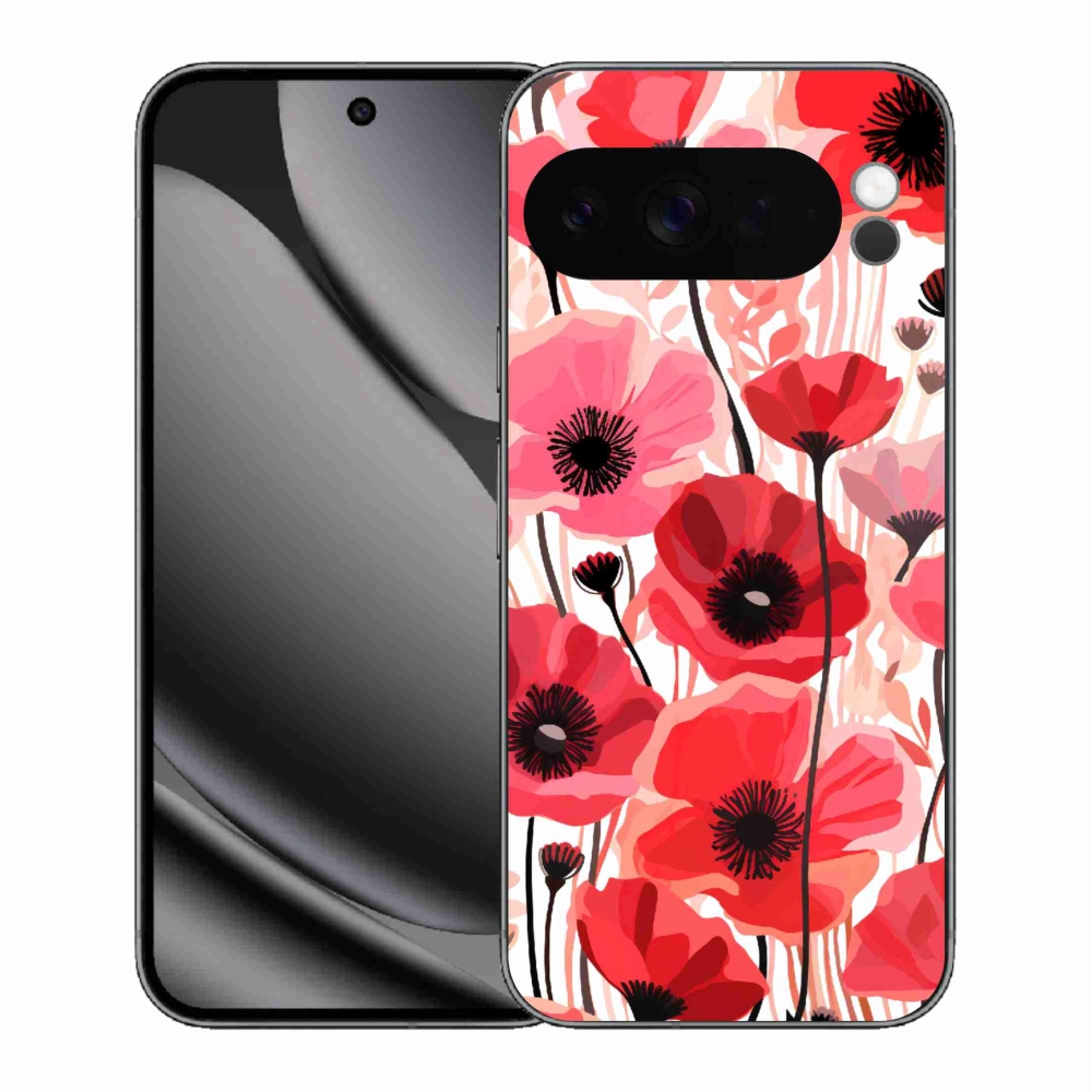 Zselés borítás mmCase a Google Pixel 10 Pro XL-hez - mákos 1