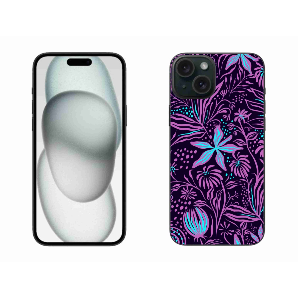 Zselés borítás mmCase iPhone 15 Plus készülékhez - virágok 2