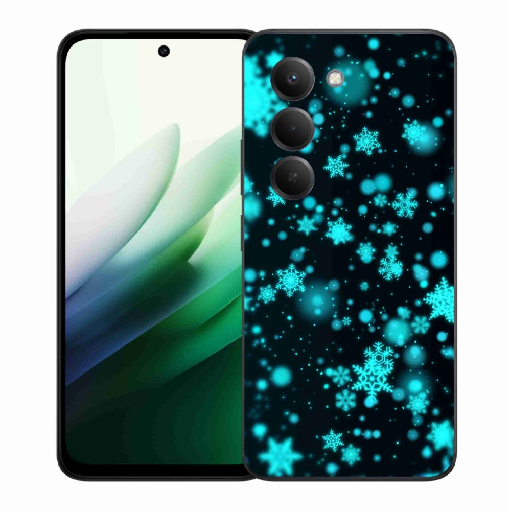 Gél borítás mmCase a Xiaomi Redmi 15 5G-hez - hópelyhek 1