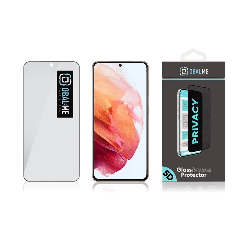 CSOMAG:ME Privacy 5D edzett üveg Samsung Galaxy S21 fekete színhez