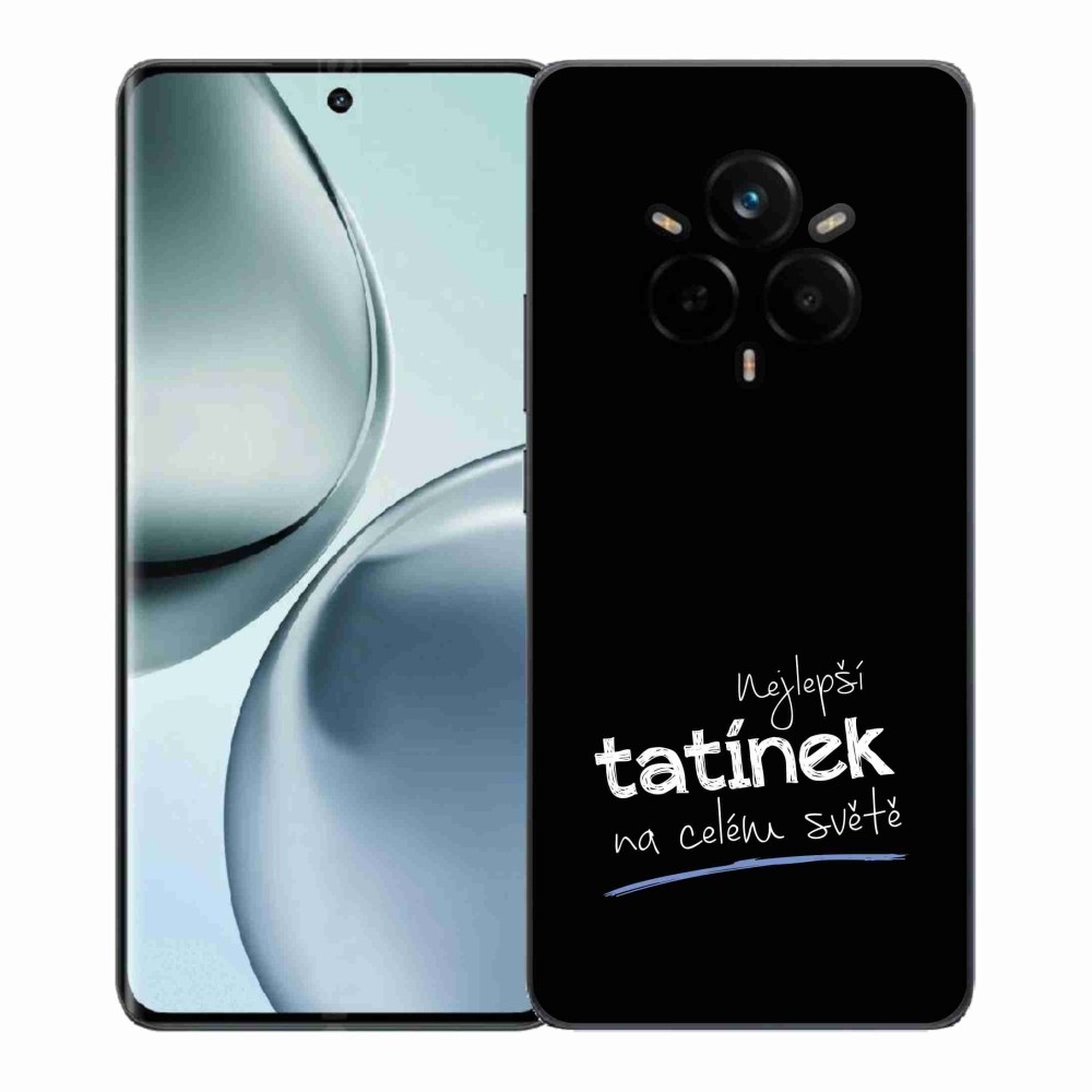 Gél borítás mmCase a Realme 14 Pro+ 5G-n - legjobb apuci 4 fekete háttérrel