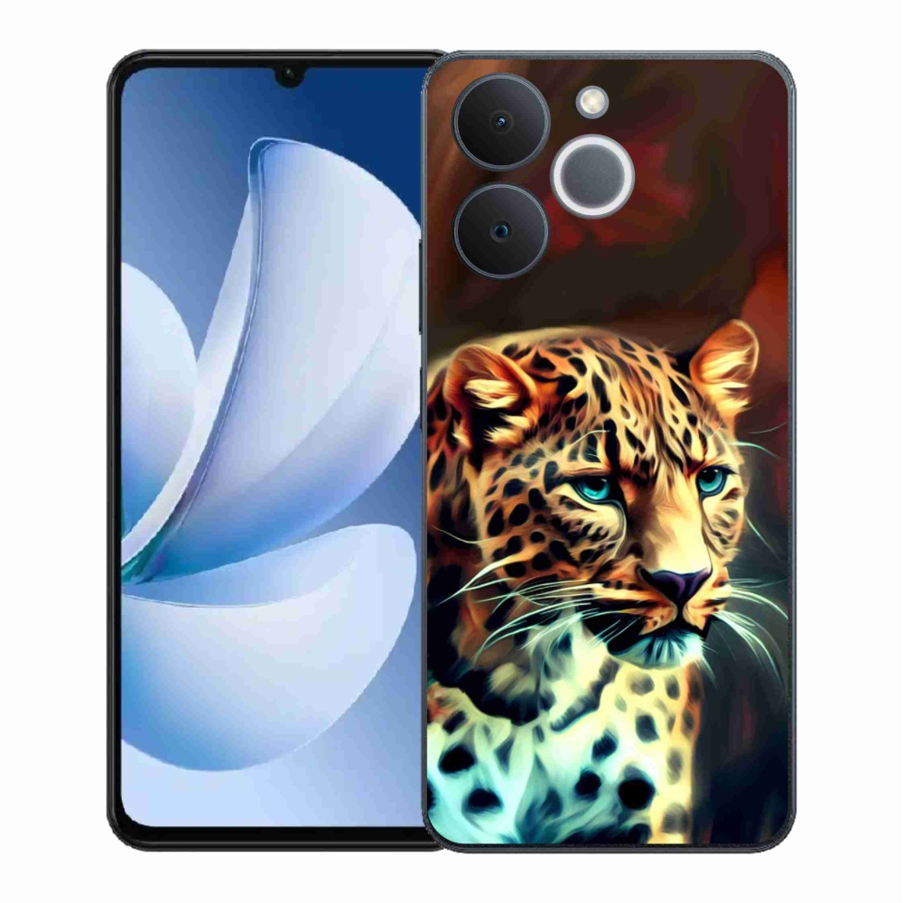 Zselés borítás mmCase a Realme Note 70T készülékhez - leopárd