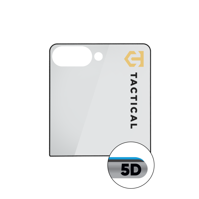 Tactical Glass Shield 5D üveg a Samsung Galaxy Z Flip 8-hoz, fekete (külső) 