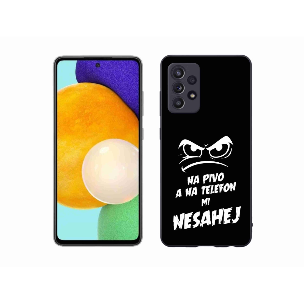 Gél borítás mmCase Samsung Galaxy A52s 5G - sör motívum 2 fekete háttér