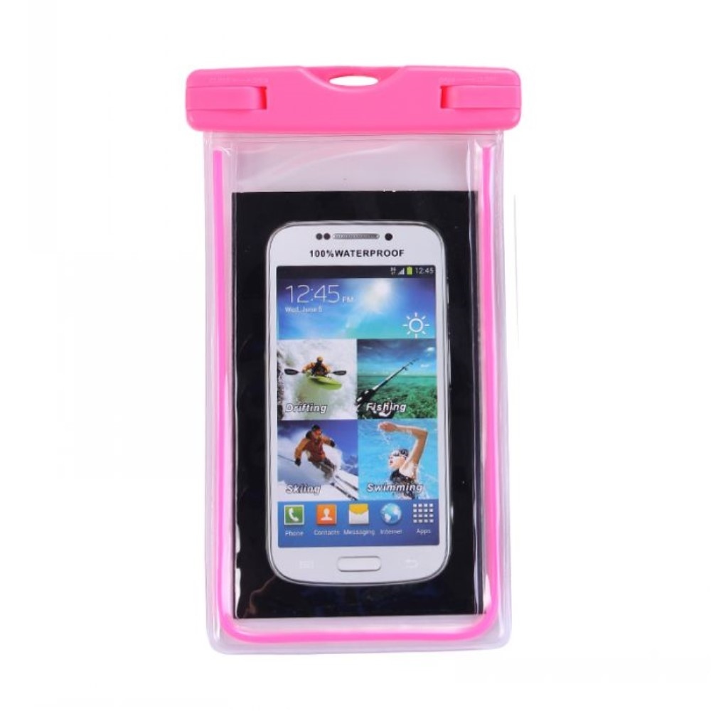 Vízálló mobiltelefon tok 173 mm x 107 mm-ig - rózsaszínű
