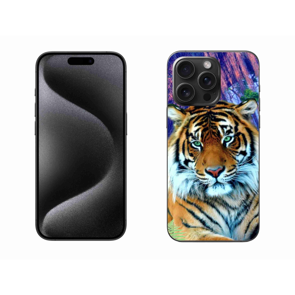 Gél tok mmCase iPhone 15 Pro Max készülékhez - tigris