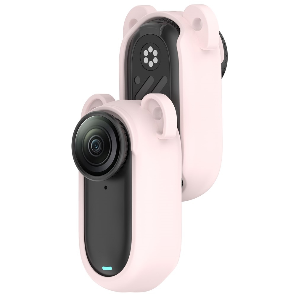 Szilikon védőtok Insta360 GO 3 / GO 3S készülékhez - világos rózsaszín