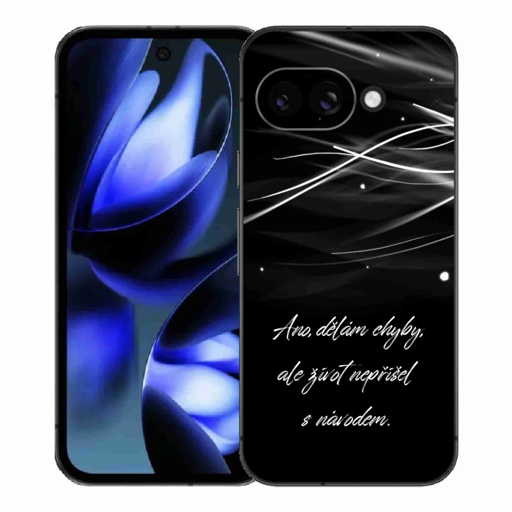 Gél borítás mmCase a Google Pixel 9a készülékhez - idézőjel fekete háttér