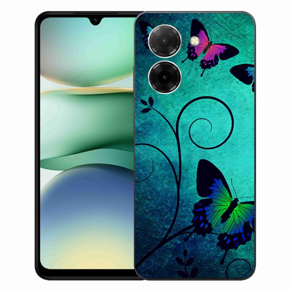 Gél borító mmCase a Xiaomi Redmi A5 (173.45x79.35x8.45mm) - színes pillangókhoz