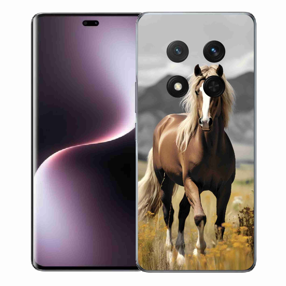 Zselés borítás mmCase a Honor Magic 7 Lite 5G készülékhez - barna ló 1