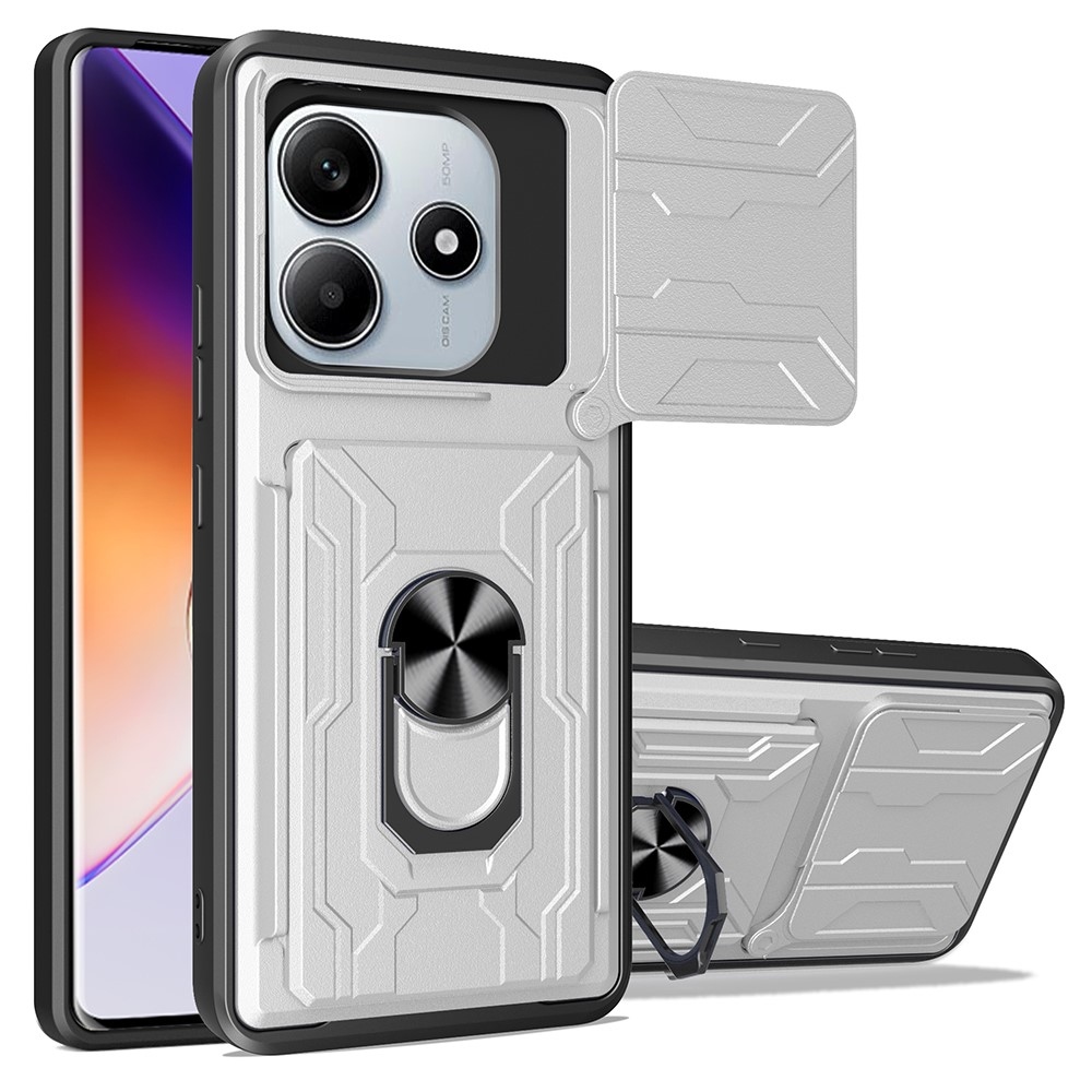 Csúszós, tartós borító Xiaomi Redmi Note 14 5G - fehér