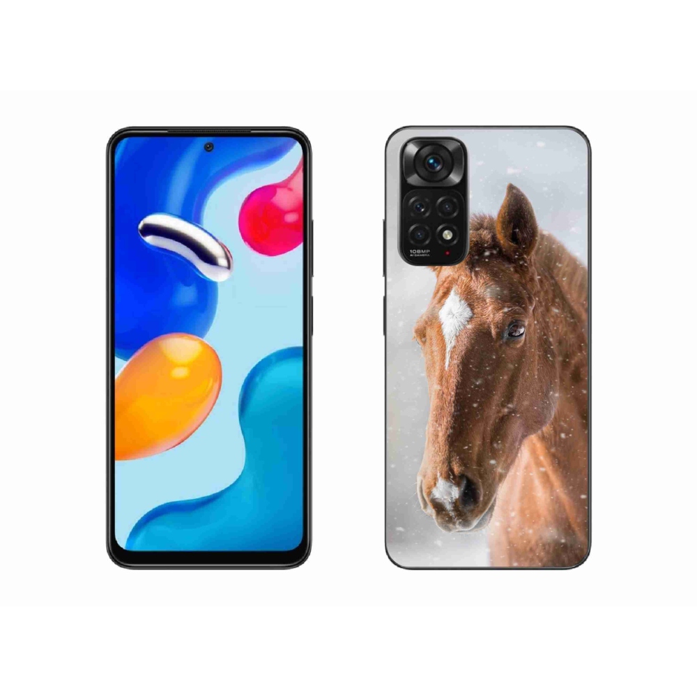 Zselés borítás mmCase a Xiaomi Redmi Note 11 4G-hez - barna ló 2