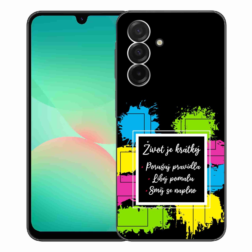 Gél borítás mmCase Samsung Galaxy A26 5G - idézem 5 fekete háttér