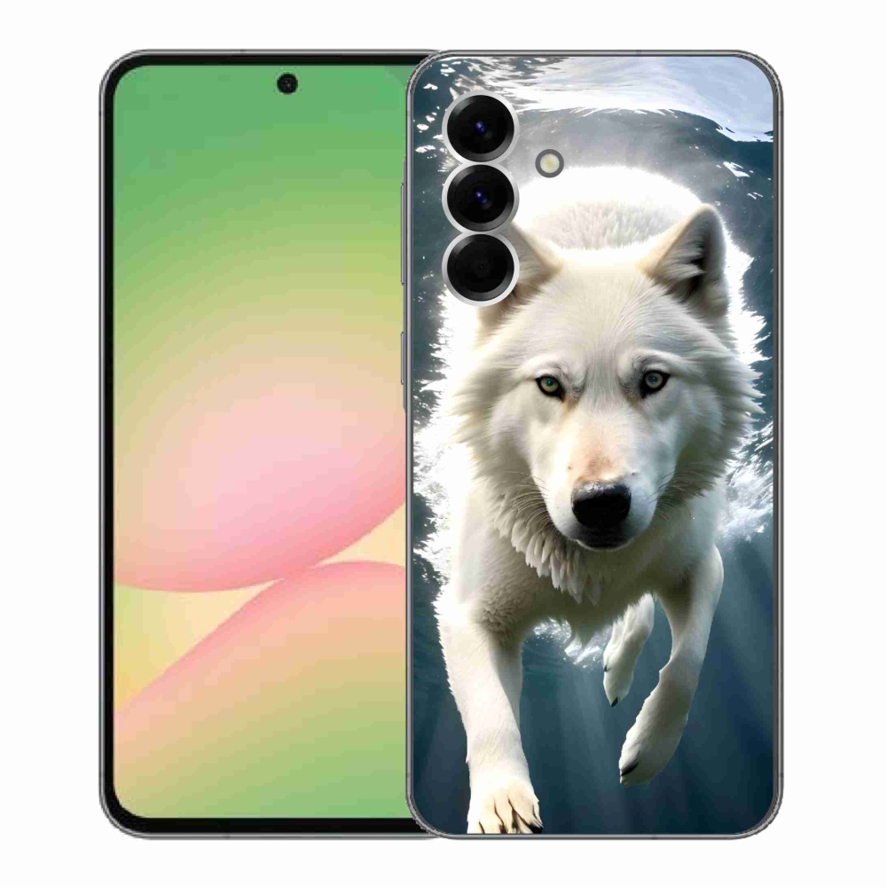 Gél védőhuzat mmCase Samsung Galaxy A56 5G - fehér farkas
