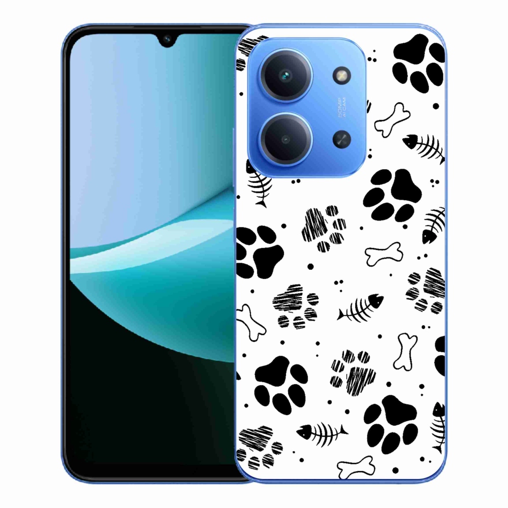 Gél borítás mmCase a Xiaomi Redmi 15C 4G/5G (173mm) - kutyamancsok 1