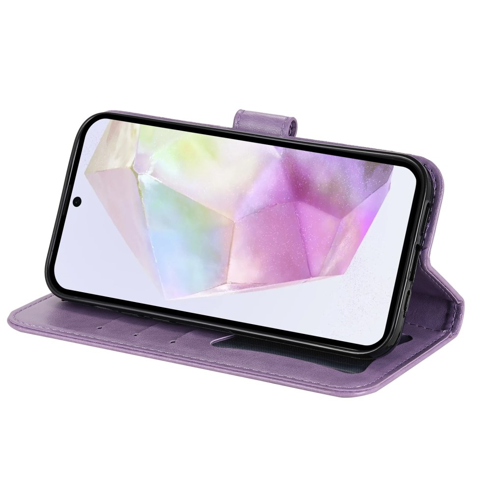 Mandala könyvtáska Samsung Galaxy A36 5G/A56 5G - lila