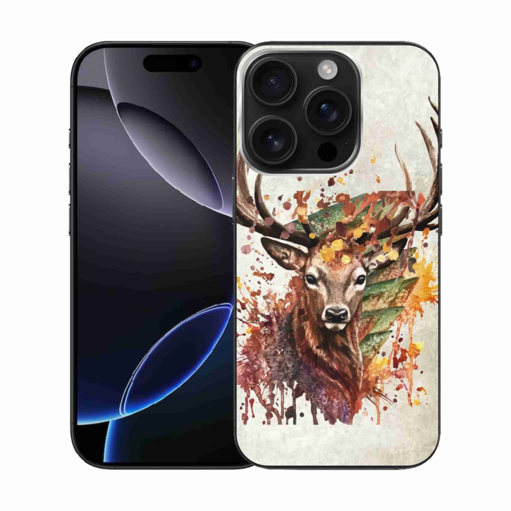 Gél tok mmCase iPhone 16 Pro készülékhez - szarvas 1