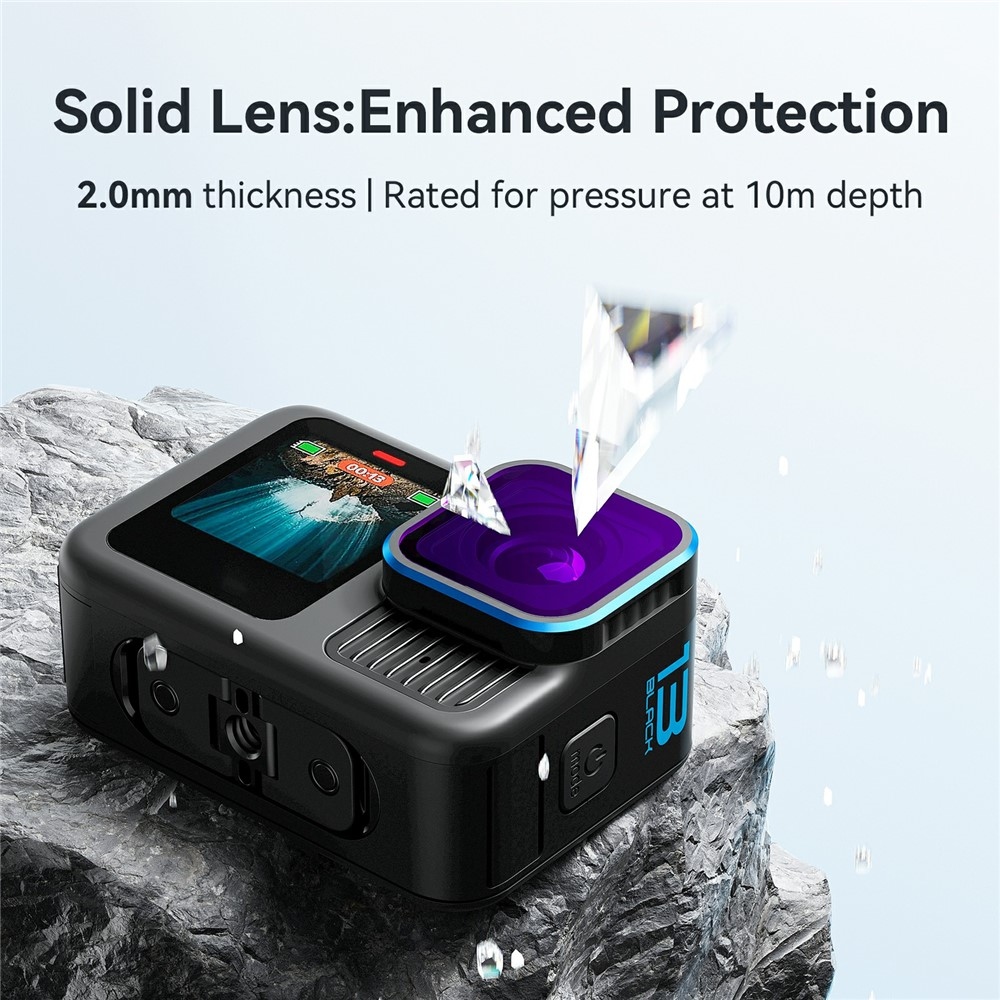 AMAGISN Búvárszűrő GoPro Hero 13/12/11/11 Mini/10/9 kamerákhoz - Lila