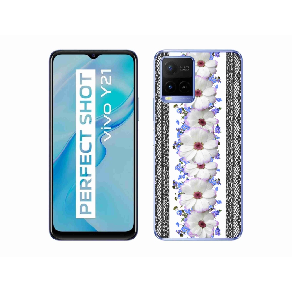 Zselés borító mmCase a Vivo Y21/Y21s/Y33s készülékhez - Virágok 8