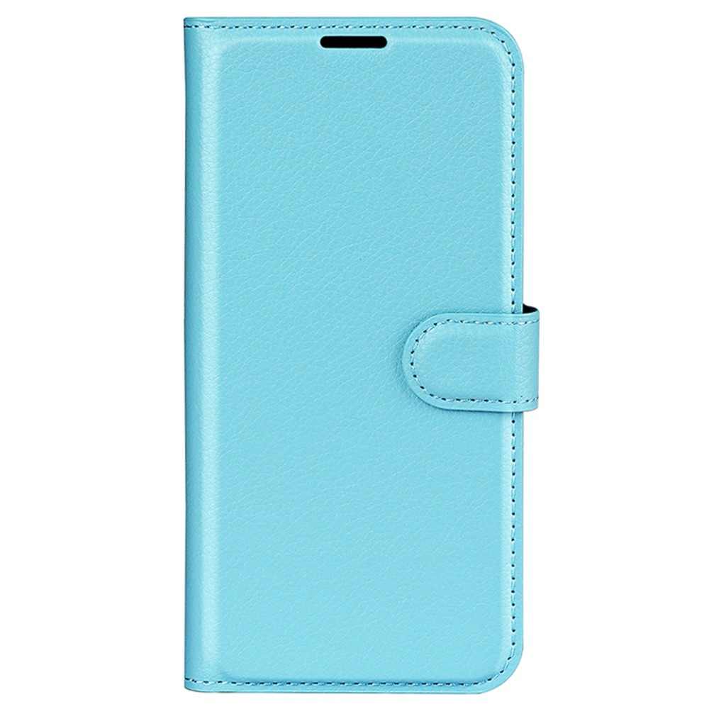 Litchi könyv tok Samsung Galaxy A15 4G/5G - kék