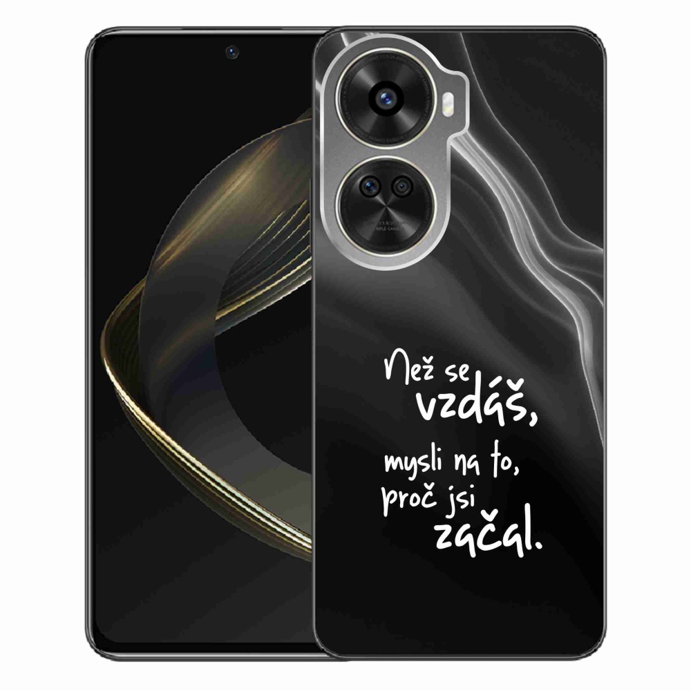 Gél borítás mmCase a Huawei Nova 12 SE számára - idézet 2 fekete háttér