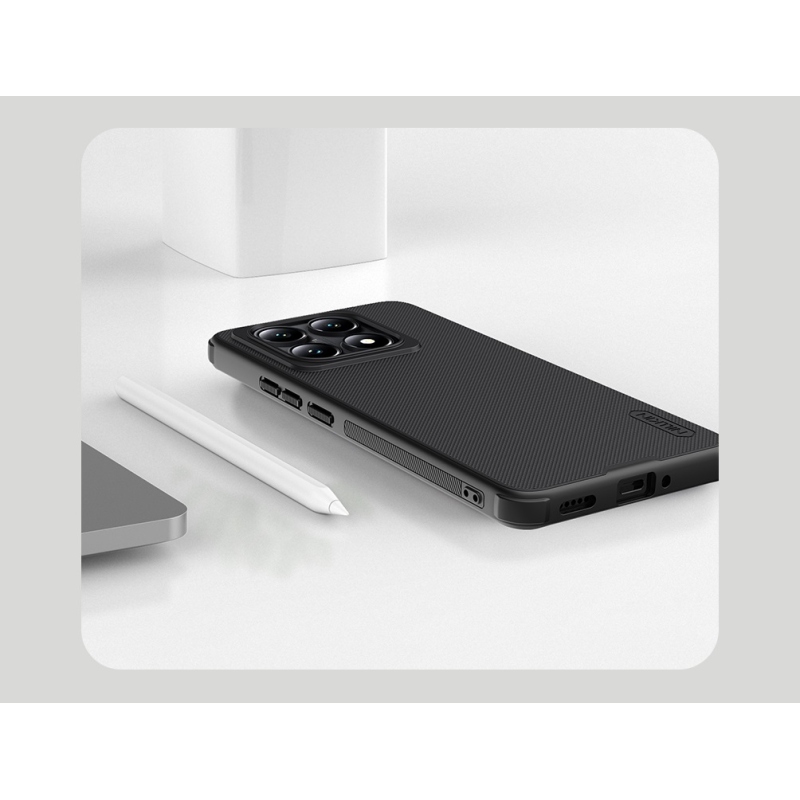 Nillkin Super Frosted PRO hátlap a Xiaomi 14T számára Fekete