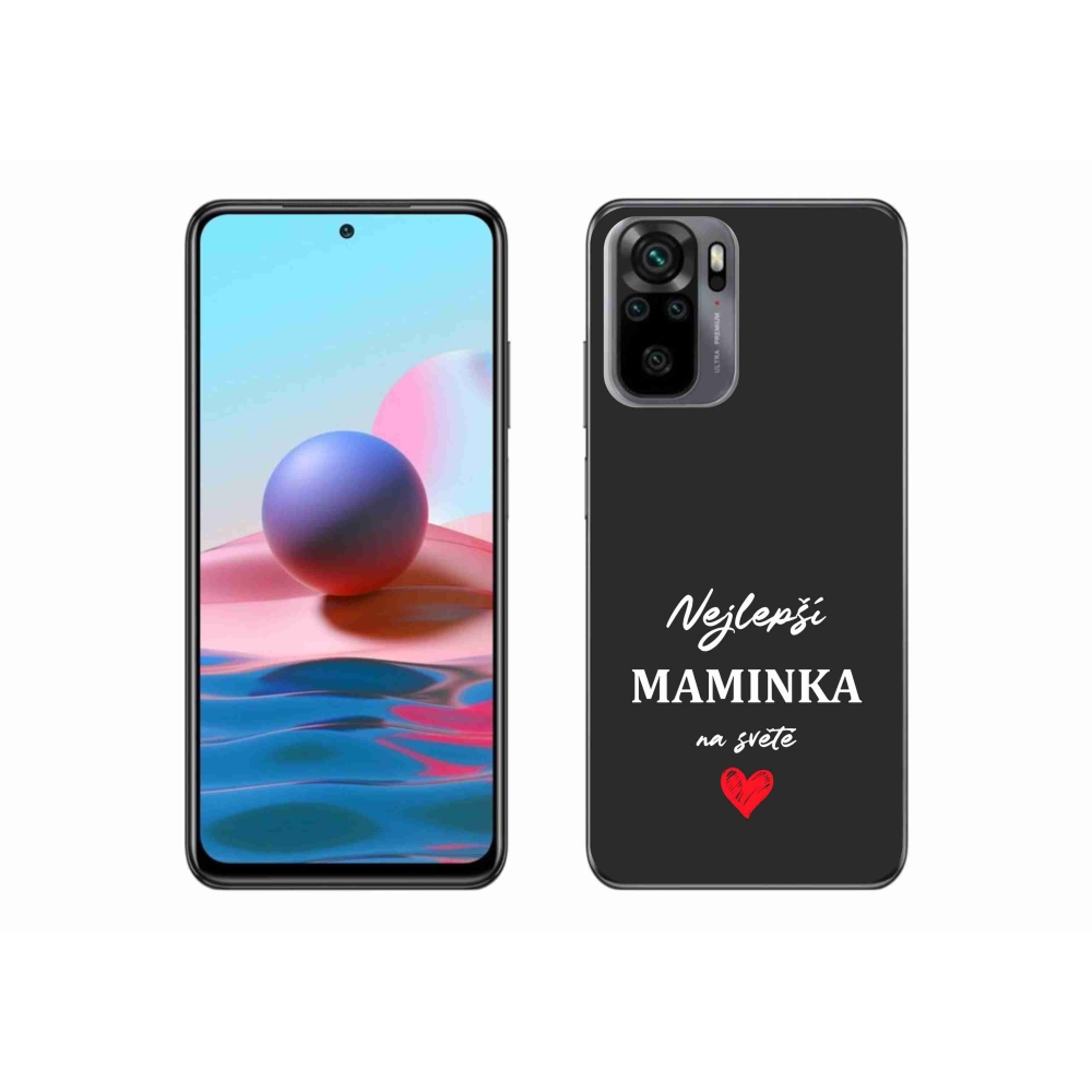 Gél borító mmCase a Xiaomi Poco M5s készülékhez - legjobb anya 1 fekete háttér