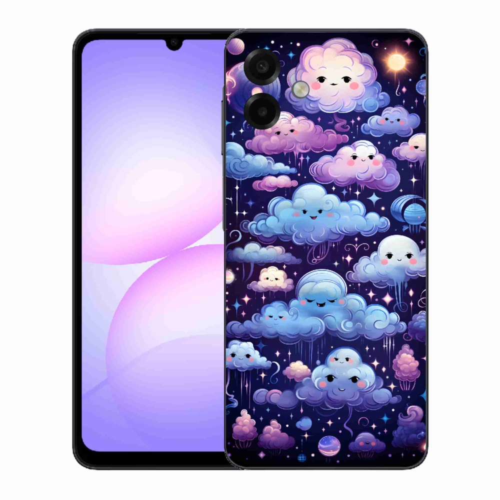Gél borítás mmCase Samsung Galaxy A07 4G - felhőkhöz